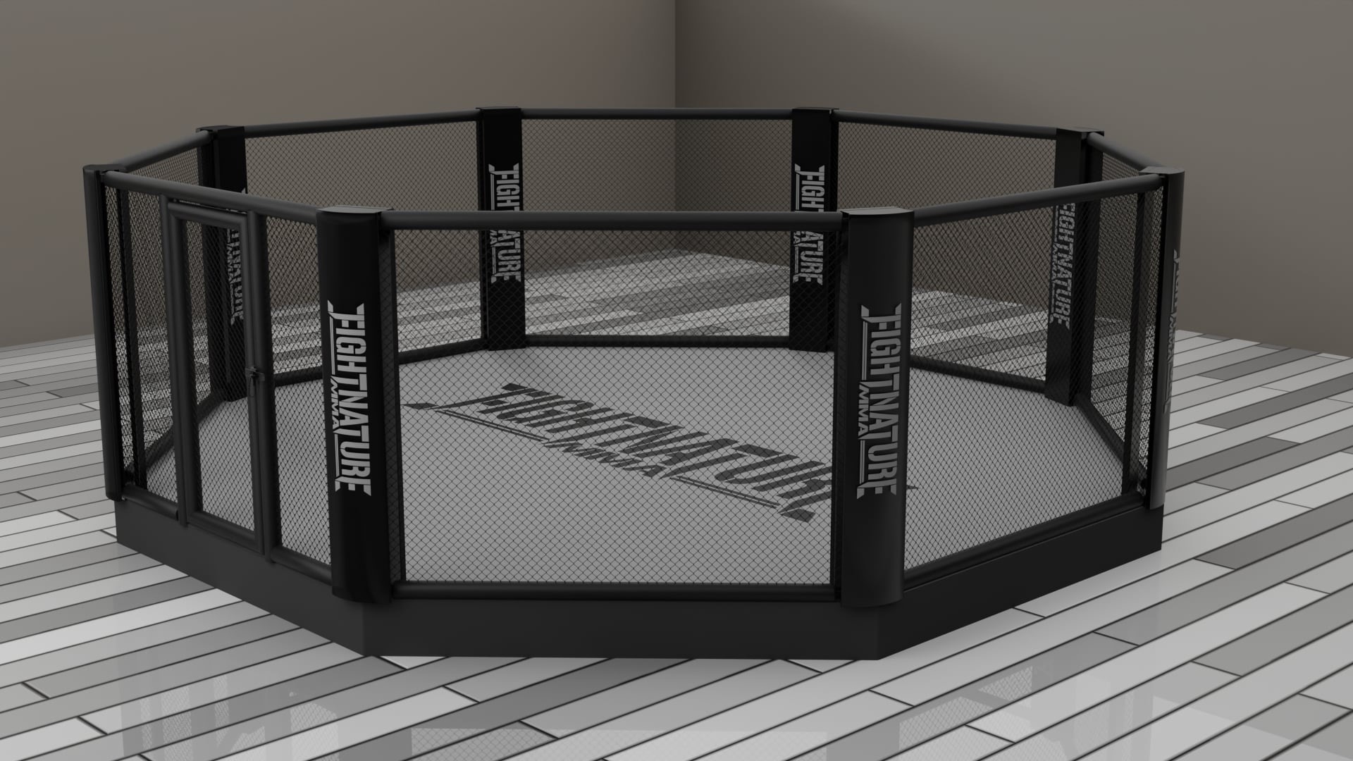FIGHTNATURE Cage MMA avec plateforme