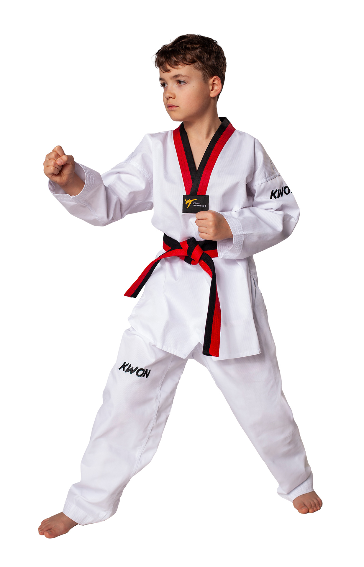 Dobok Taekwondo Victory Poom revers noir/rouge