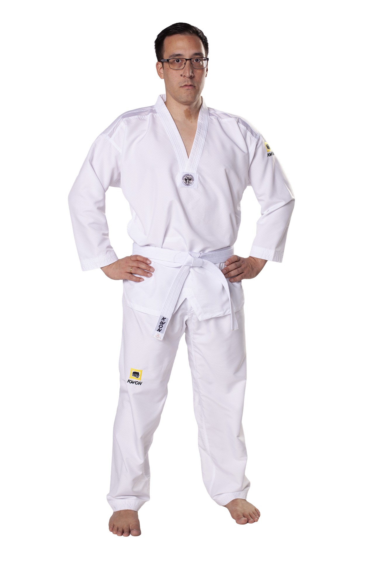 Kimono Taekwondo Fightlite revers blanc