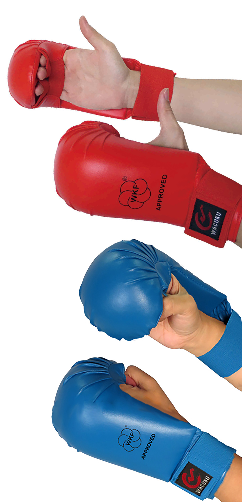 WACOKU Protège-mains de karaté - WKF reconnu